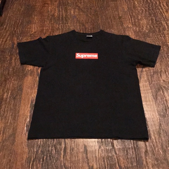 supreme 20th anniversary tee black